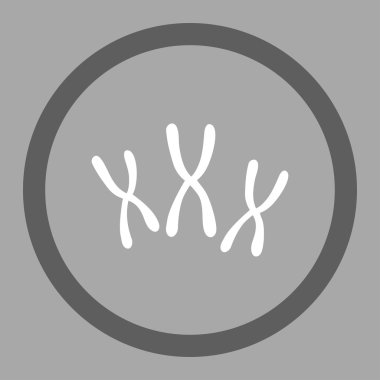 Kromozomlar yuvarlak vektör simgesi