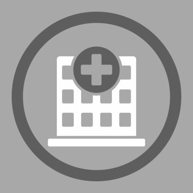 Klinik daire içinde vektör simgesi