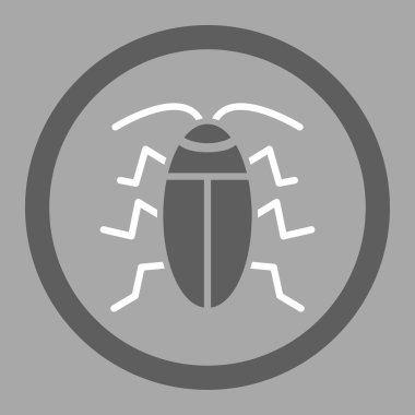 Hamam böceği daire içinde vektör simgesi