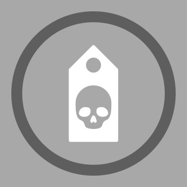 Ölü kupon yuvarlak vektör simgesi