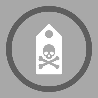 Ölüm Mark daire içinde vektör simgesi