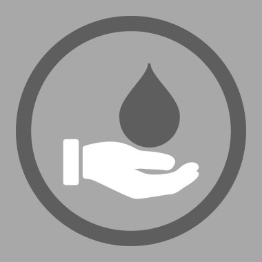 Bağış kan yuvarlak vektör simgesi