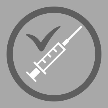 Done Vaccination Circled Vector Icon