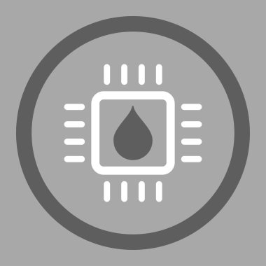 Analiz çip yuvarlak vektör simge damla