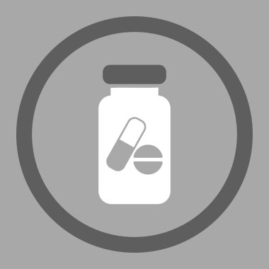 Drugs Container Rounded Vector Icon