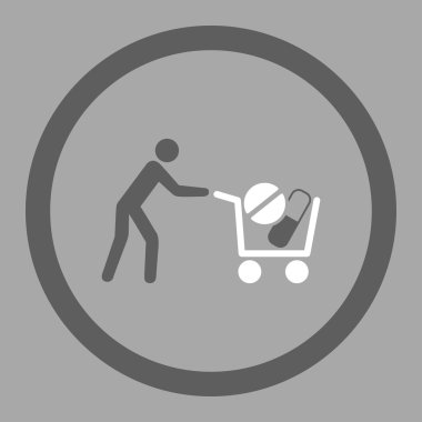 Medicine Shopping Rounded Vector Icon
