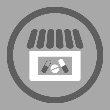 Drug Shop Circled Vector Icon