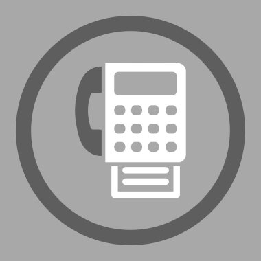 Daire içinde vektör simge Faks