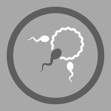 Fertilizasyon yuvarlak vektör simgesi