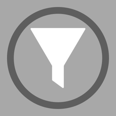 Filtre daire içinde vektör simgesi