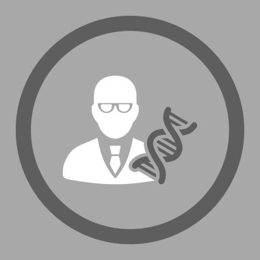 DNA Engineer Circled Vector Icon