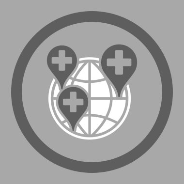 Global Hospital Company Rounded Vector Icon