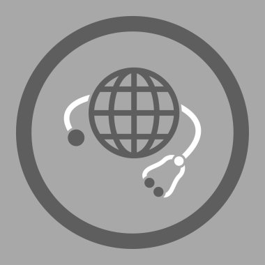 Genel tıp yuvarlak vektör simgesi