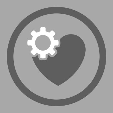 Kalp tedavisi daire içinde vektör simgesi