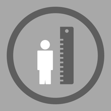 Yükseklik ölçer yuvarlak vektör simgesi