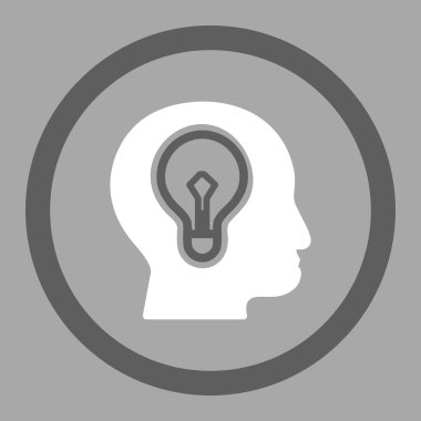 Düşünme daire içinde vektör simgesi