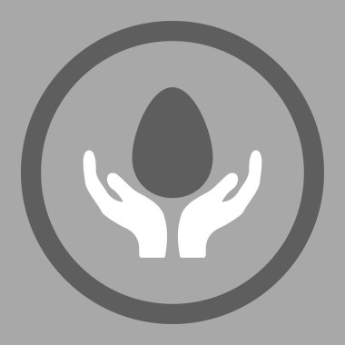 Kuluçka makinesi daire içinde vektör simgesi