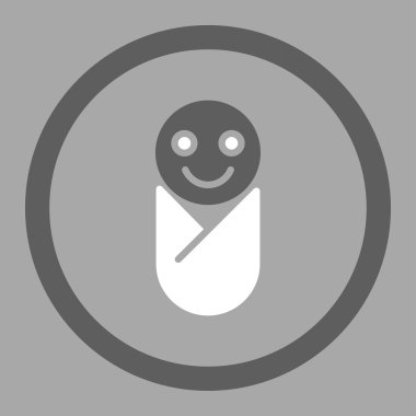 Bebek daire içinde vektör simgesi