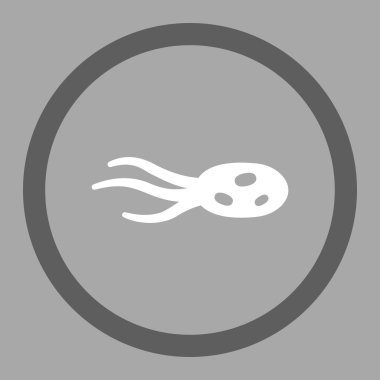 Parazit yuvarlak vektör simge rahatsız