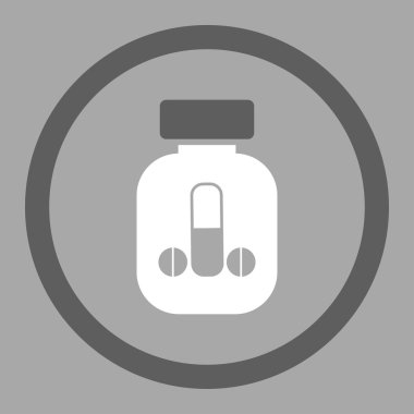 Çocuk tıp daire içinde vektör simgesi