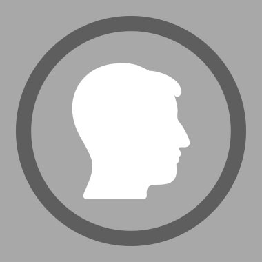 Vektör simge çocuk kafa yuvarlak