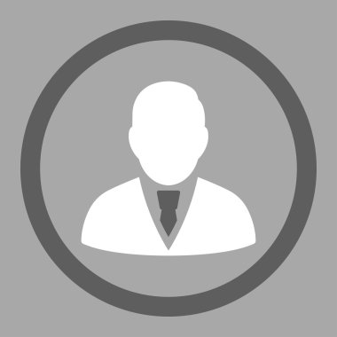 Yöneticisi yuvarlak vektör simgesi