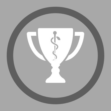 Tıbbi Kupası yuvarlak vektör simgesi