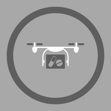 Medical Nanocopter Circled Vector Icon