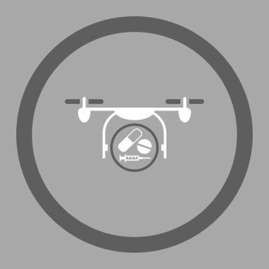 Medication Aircraft Circled Vector Icon
