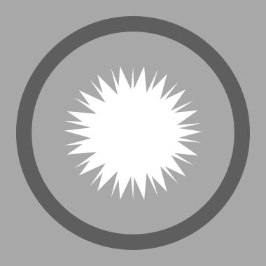 Mikrop Spore yuvarlak vektör simgesi