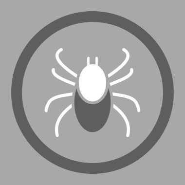 Mite daire içinde vektör simgesi