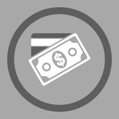 Para yuvarlak vektör simgesi