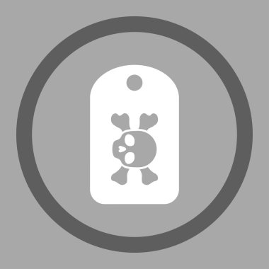 Morg Mark daire içinde vektör simgesi