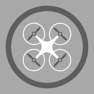 Nanocopter Circled Vector Icon
