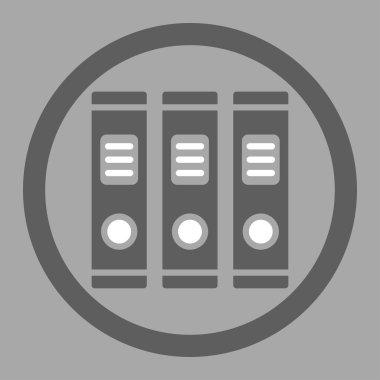 Office Library Rounded Vector Icon