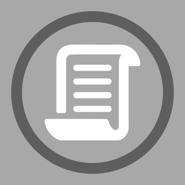 Kağıt rulo yuvarlak vektör simgesi