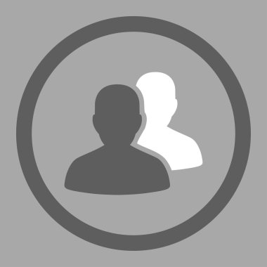 Hastalar yuvarlak vektör simgesi