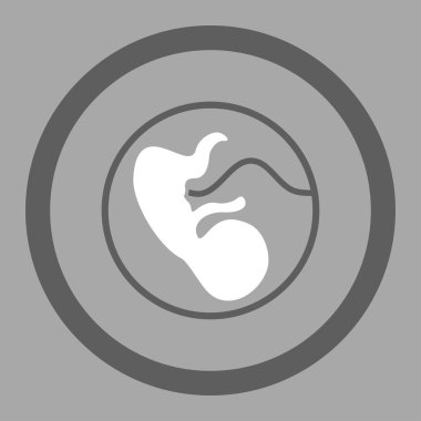 Gebelik daire içinde vektör simgesi