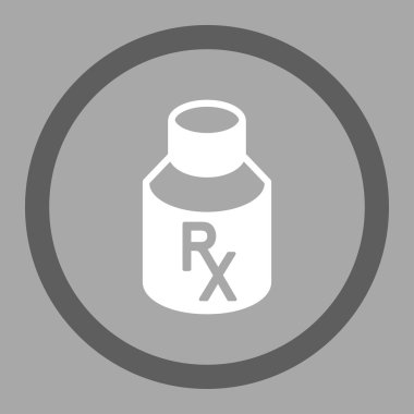 Alış irsaliyesi konteyner yuvarlak vektör simgesi