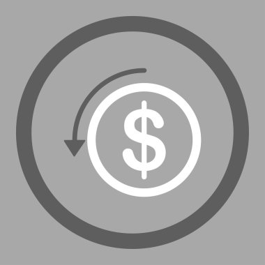 Yuvarlak vektör simge iade