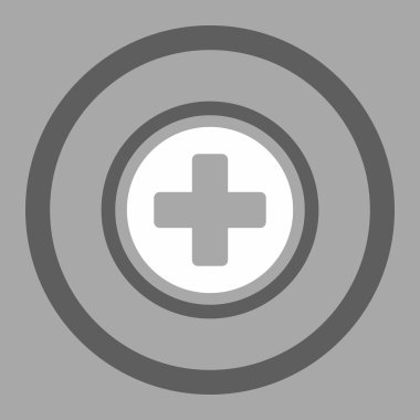 Daire içinde çapraz yuvarlak vektör simgesi