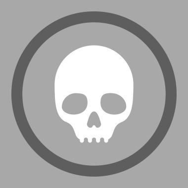 Ölüm daire içinde vektör simgesi