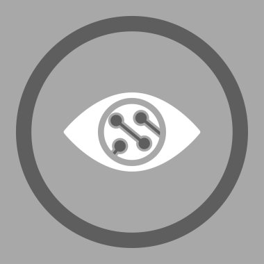 Akıllı Lens daire içinde vektör simgesi