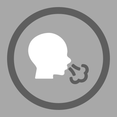 Yuvarlak vektör simge hapşırma