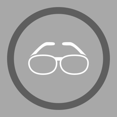 Gözlük yuvarlak vektör simgesi