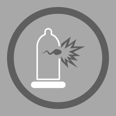 Sperm Escape Circled Vector Icon