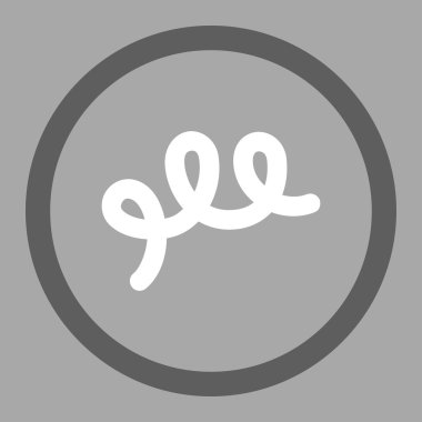 Spiral basili yuvarlak vektör simgesi