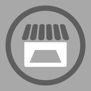 Mağaza daire içinde vektör simgesi