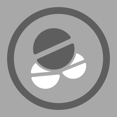 Tablet yuvarlak vektör simgesi