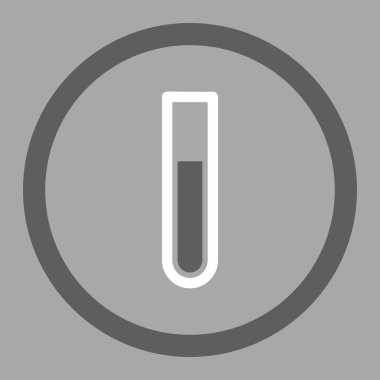 Analiz tüp daire içinde vektör simgesi